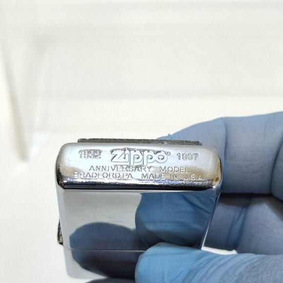 Zippo Factory Error 65th Anniversary Limited Edition Lighter 1932-1997 RARE VTG - Picture 4 of 9